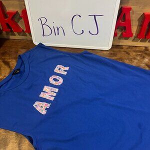 5/$20 Amor royal blue tank CJ